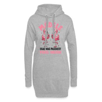 Les filles, peu importe ce qui se passe Maintenir les niveaux - Sweat-shirt à capuche long Femme - gris chiné - Devant
