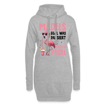 Les filles, peu importe ce qui se passe Maintenir les niveaux - Sweat-shirt à capuche long Femme - gris chiné - Devant
