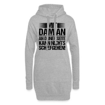 First name Damian - Hoodie Dress - heather grey - Front