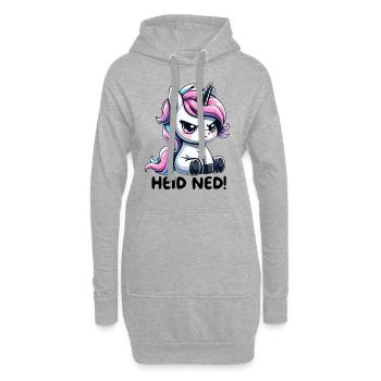 Heid Ned - Hoodie-Kleid - Grau meliert - Vorne
