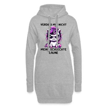 Verdirb Mir Nicht Meine Schlechte Laune - Hoodie-Kleid - Grau meliert - Vorne
