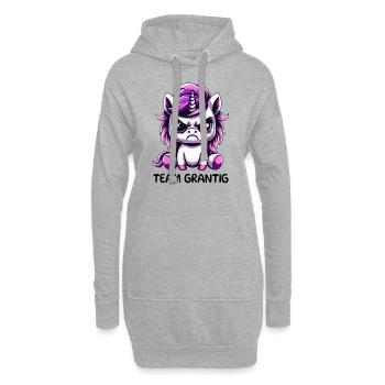 Team Grantig - Hoodie-Kleid - Grau meliert - Vorne