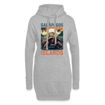 Galapagos Islands - Hoodie-Kleid - Grau meliert - Vorne
