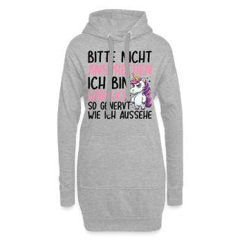 Non, tout simplement non - Sweat-shirt à capuche long Femme - gris chiné - Devant