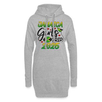 Voyage entre filles en Jamaïque 2025 - Sweat-shirt à capuche long Femme - gris chiné - Devant