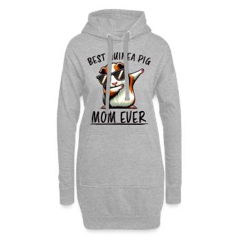 Dicton de cochon d’Inde, Cadeau de cochon d’Inde - Sweat-shirt à capuche long Femme - gris chiné - Devant