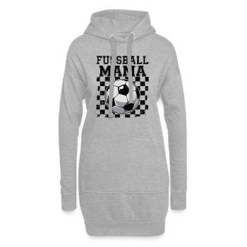 Fussball Mama - Hoodie-Kleid - Grau meliert - Vorne