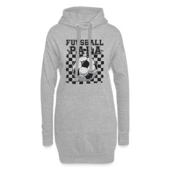 Fussball Papa - Hoodie-Kleid - Grau meliert - Vorne