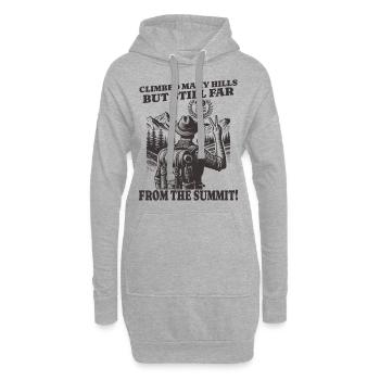 Lustiges Wanderer Geburtstag 79 Jahre - Hoodie-Kleid - Grau meliert - Vorne