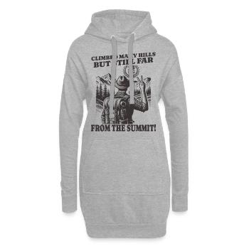 Drôle de vagabond anniversaire 16 ans - Sweat-shirt à capuche long Femme - gris chiné - Devant