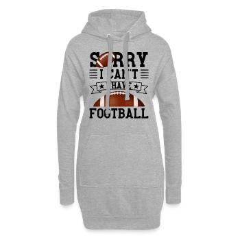 Drôle de dicton de football américain - Sweat-shirt à capuche long Femme - gris chiné - Devant