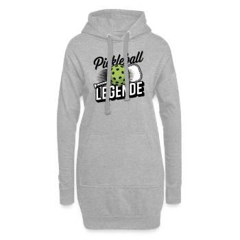 Pickleball Legende - Hoodie-Kleid - Grau meliert - Vorne