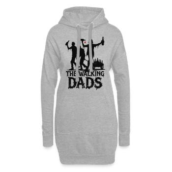 The Walking Dads – Vatertag Junggesellenabschied - Hoodie-Kleid - Grau meliert - Vorne