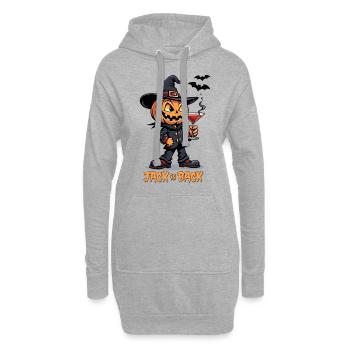 Jack is Back - Citrouille d’Halloween - Sweat-shirt à capuche long Femme - gris chiné - Devant