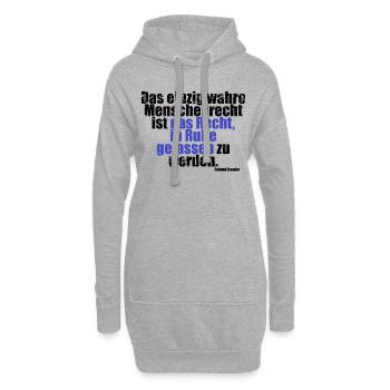 Menschenrecht Baader Zita - Hoodie-Kleid - Grau meliert - Vorne
