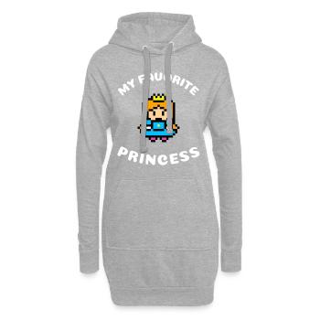 My Favorite Princess | Prinzessin Royal Geschenk - Hoodie-Kleid - Grau meliert - Vorne