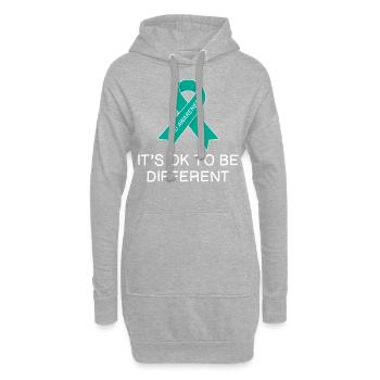 Différents trouble obsessionnel-compulsif TOC - Sweat-shirt à capuche long Femme - gris chiné - Devant