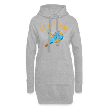 I’d Hit That Paddleball Player Padel produit - Sweat-shirt à capuche long Femme - gris chiné - Devant