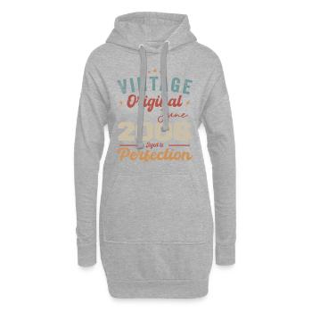 Juin 2006 Vieilli à la perfection Millésime juin 2006 - Sweat-shirt à capuche long Femme - gris chiné - Devant