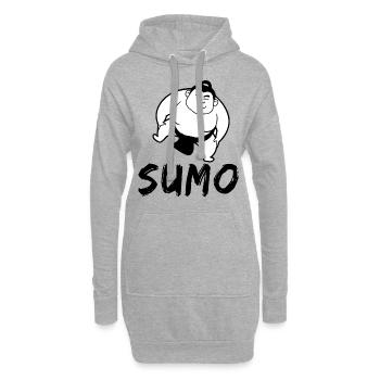 Sumo - Hoodie-Kleid - Grau meliert - Vorne