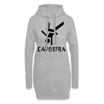 Capoeira - Hoodie-Kleid - Grau meliert - Vorne