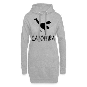 Capoeira - Sweat-shirt à capuche long Femme - gris chiné - Devant
