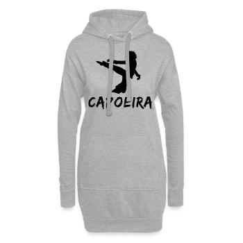 Capoeira - Sweat-shirt à capuche long Femme - gris chiné - Devant