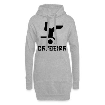 Capoeira - Sweat-shirt à capuche long Femme - gris chiné - Devant