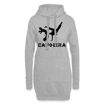 Capoeira - Sweat-shirt à capuche long Femme - gris chiné - Devant