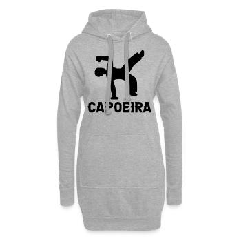 Capoeira - Sweat-shirt à capuche long Femme - gris chiné - Devant