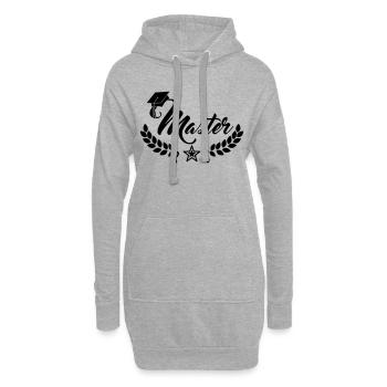 master abschluss - Hoodie-Kleid - Grau meliert - Vorne