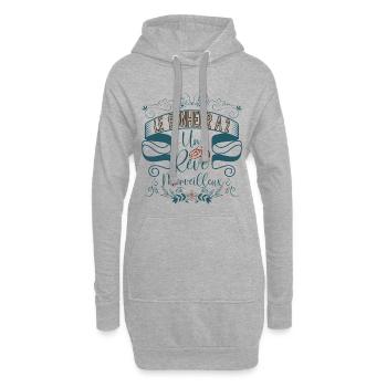 Le bonheur à 2 un rêve merveilleux Mariage Couple - Sweat-shirt à capuche long Femme - gris chiné - Devant