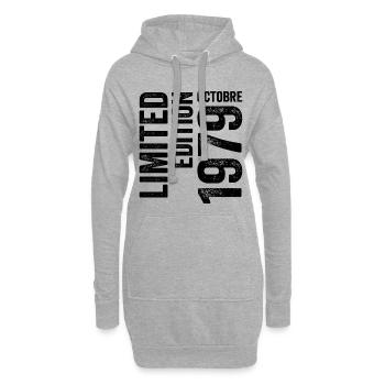 1979  - Hoodie-Kleid - Grau meliert - Vorne