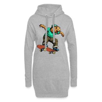 Marmot Skateboard - Sweat-shirt à capuche long Femme - gris chiné - Devant