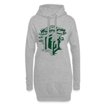 WÜRFELBAUM - Hoodie-Kleid - Grau meliert - Vorne