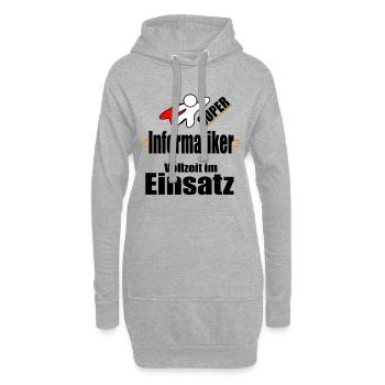 Informatiker Informatik Computer Technik - Hoodie-Kleid - Grau meliert - Vorne