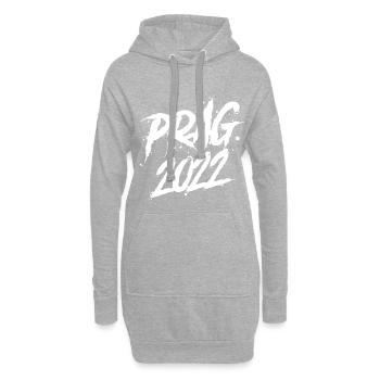 Prag 2022 - Hoodie-Kleid - Grau meliert - Vorne