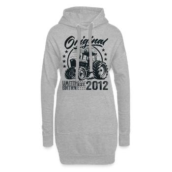 Original 2012 Jubiläum 2012 Farmer Traktor - Hoodie-Kleid - Grau meliert - Vorne