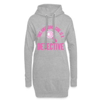 Awesome Girl est un - Sweat-shirt à capuche long Femme - gris chiné - Devant