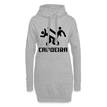 Capoeira - Sweat-shirt à capuche long Femme - gris chiné - Devant