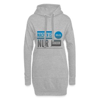 Inspiration Motivation Sprüche Positiv Geschenk 8 - Hoodie-Kleid - Grau meliert - Vorne