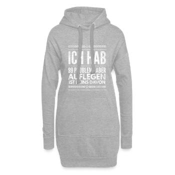 DJ Deejay Musik Techno Music Turntable Geschenk - Hoodie-Kleid - Grau meliert - Vorne
