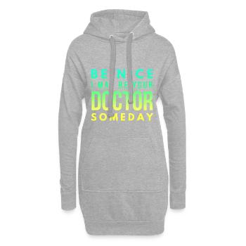 Seringue Docteur Docteur En Médecine - Sweat-shirt à capuche long Femme - gris chiné - Devant
