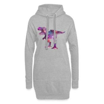 Tyrannosaurus Rex dans l’espace T-Rex Enfants Cool - Sweat-shirt à capuche long Femme - gris chiné - Devant