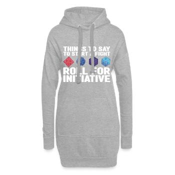 Pen and Paper for RPG Gaming Father - Hoodie Dress - heather grey - Front