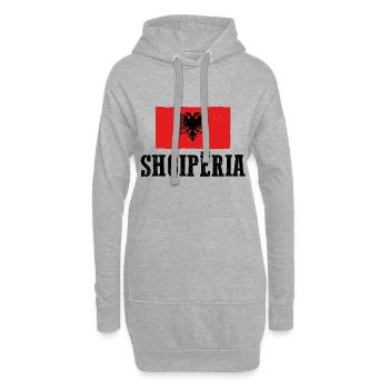 Albaner Albanisch Albanien - Hoodie-Kleid - Grau meliert - Vorne
