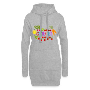Gartenzeit Gärtner Gärtnerin Gartenarbeit Garten - Hoodie-Kleid - Grau meliert - Vorne