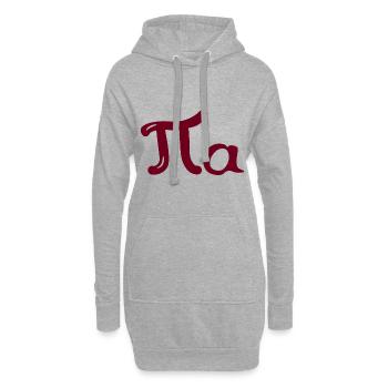 Lustiges Geschenk für den Namen Pia - Hoodie-Kleid - Grau meliert - Vorne