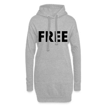 Free - Hoodie-Kleid - Grau meliert - Vorne