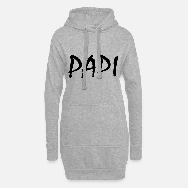 Papi - Hoodie-Kleid - Grau meliert